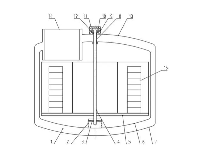 气相液氮罐结构平面图